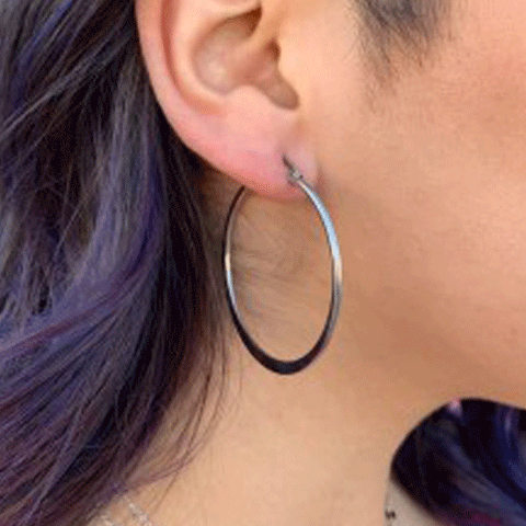 Light Large Stainless Steel Hoops