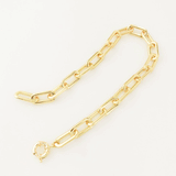 Over Sized Paper Clip Gold Choker