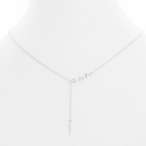 Dainty Y Chain Necklace with Bar Drop